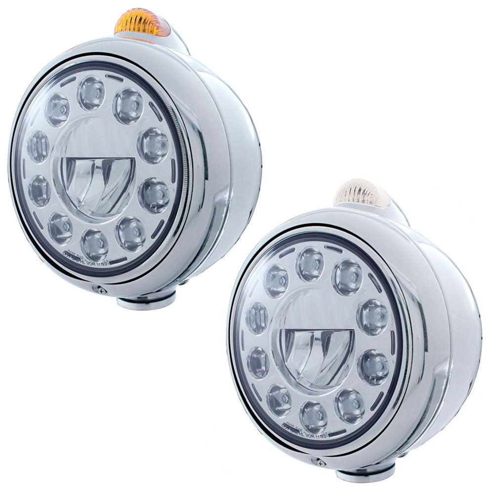 Stainless Steel Guide LED Headlight