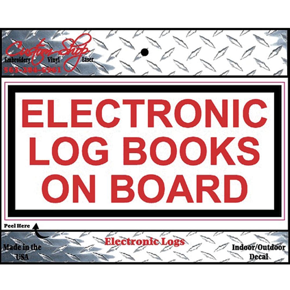 Electronic Log Books Decal