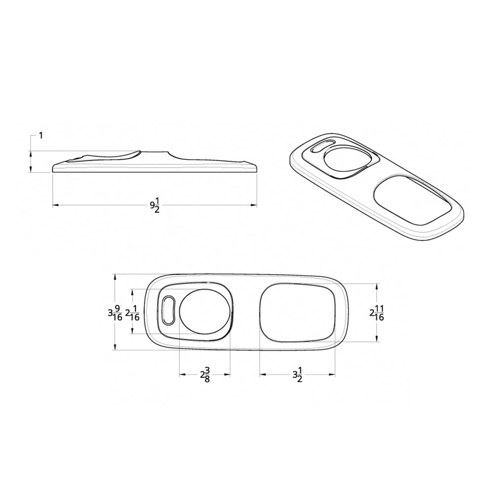 Peterbilt Dome Light Bezel