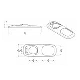 Peterbilt Dome Light Bezel