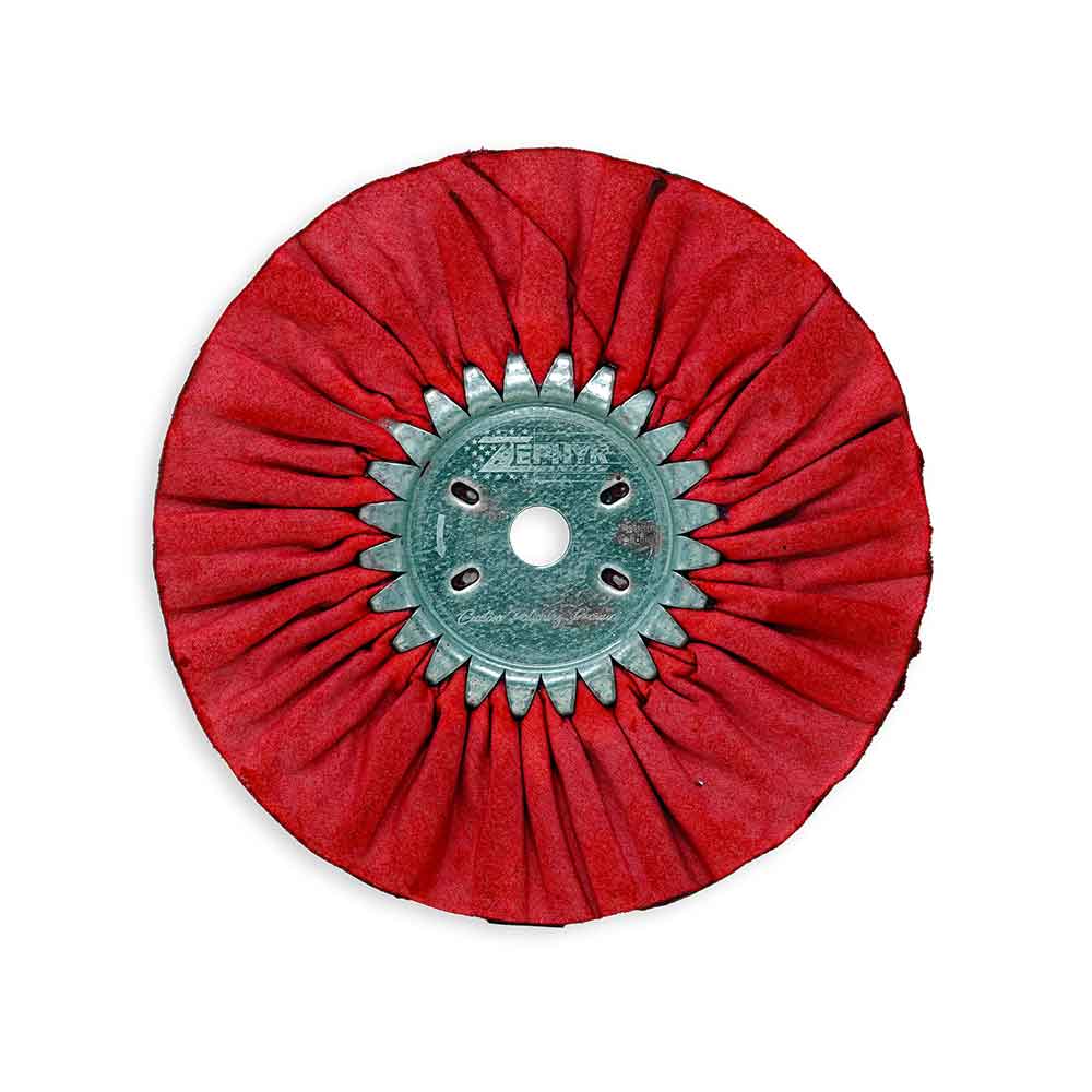Zephyr Z-Red Clear Dip 8" Airway Buffing Wheel