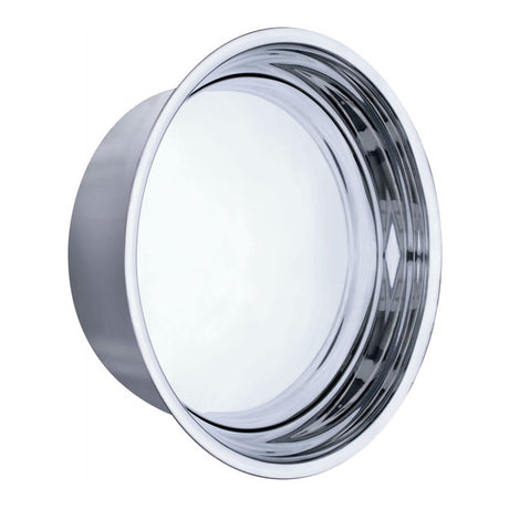 Rear moon axle cover with 33mm thread on nut covers, close-up