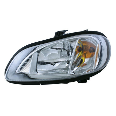Freightliner M2 headlight, close-up