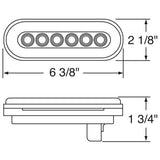 6" 22 LED Oval GLO Light