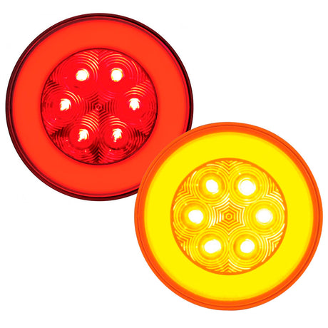 4" 21 LED Glo light, close-up