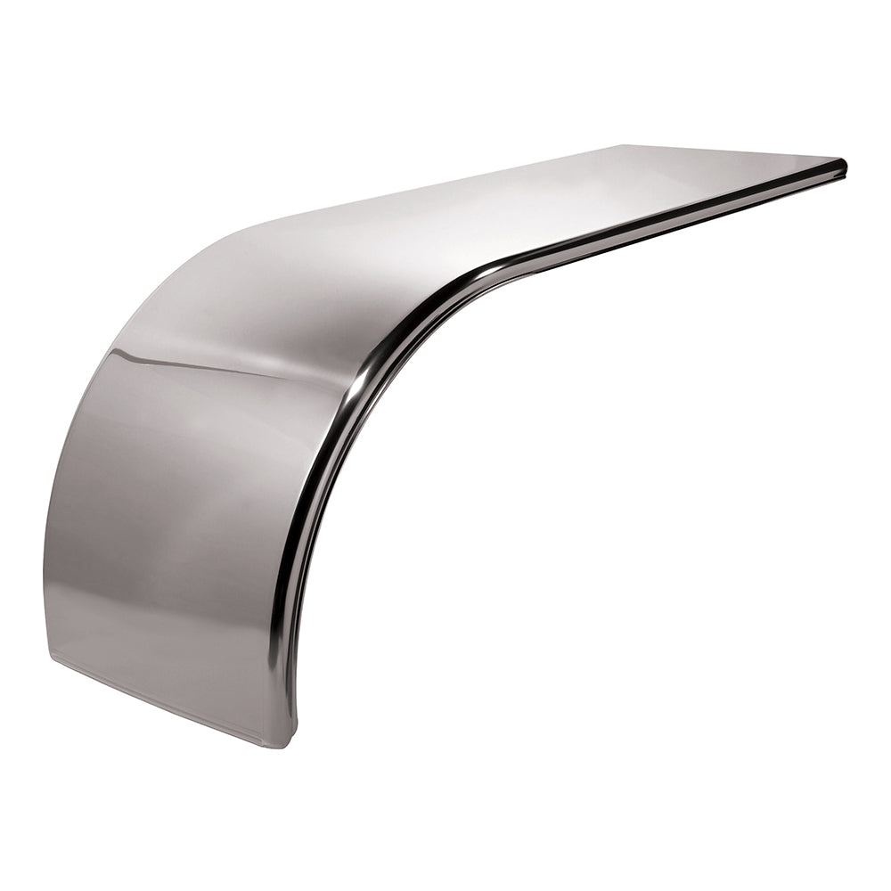 66" Stainless Steel  Smooth Long Front Half Tandem Fenders