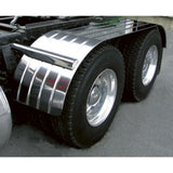 120"L x 24"W Ribbed SS Full Fenders Beaded Edge