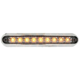 6-1/2" 9 LED Dual Function Light Bar with Chrome Base