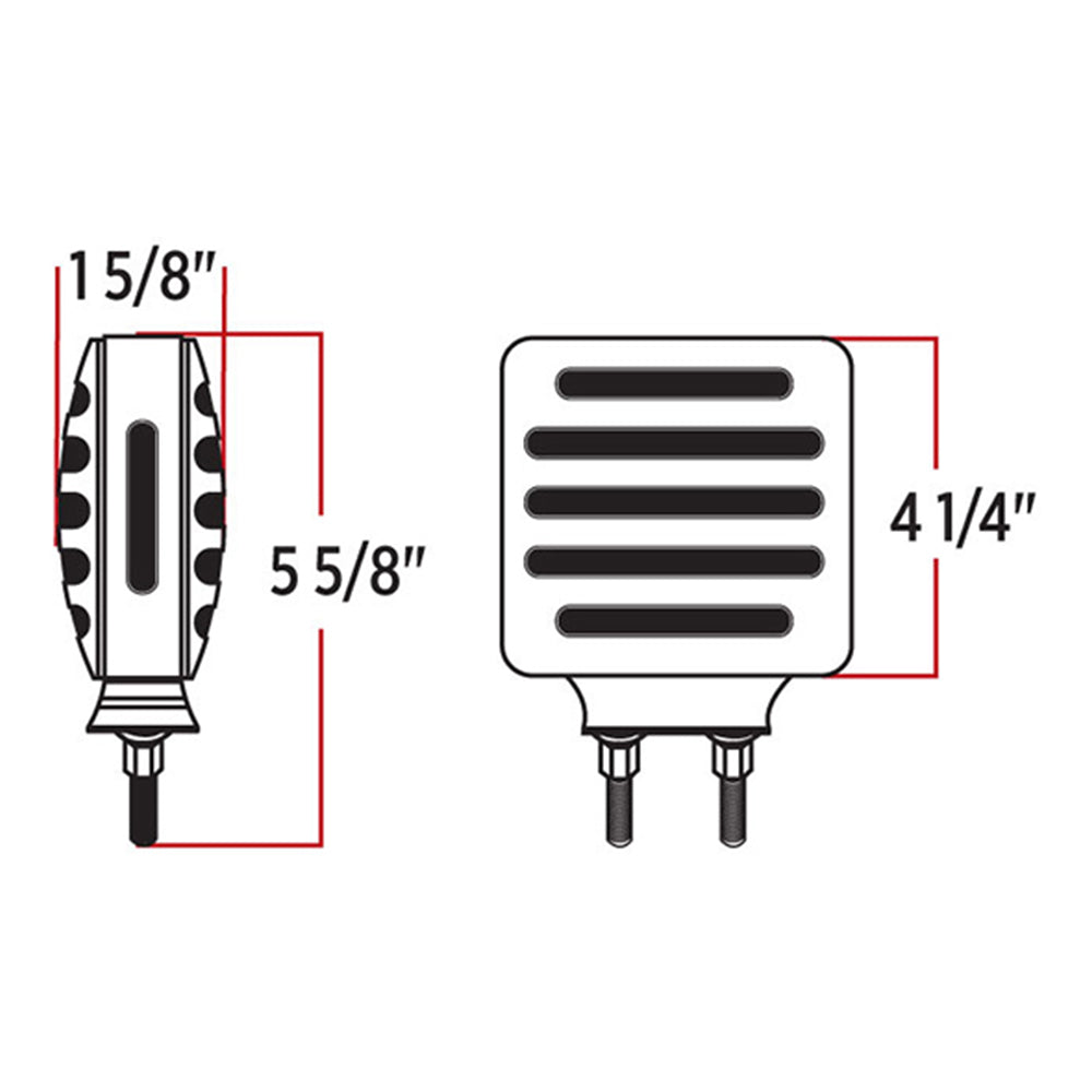 Flatline Double Face Square LED Light