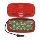 4" x 2" Red 16 LED Rectangular Clearance Marker Light