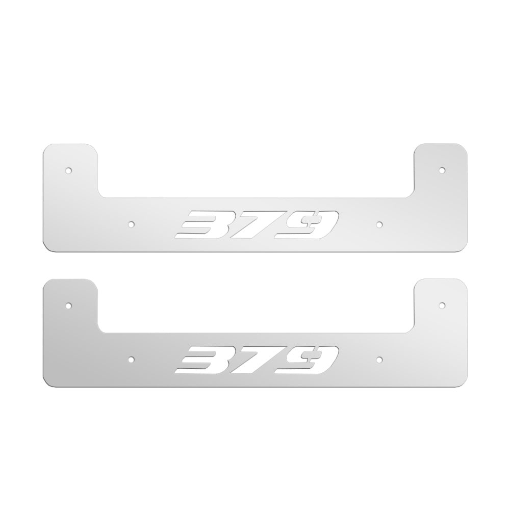 24" Stainless Steel Peterbilt 379 U-Shape Mud Flap Weight (PR)