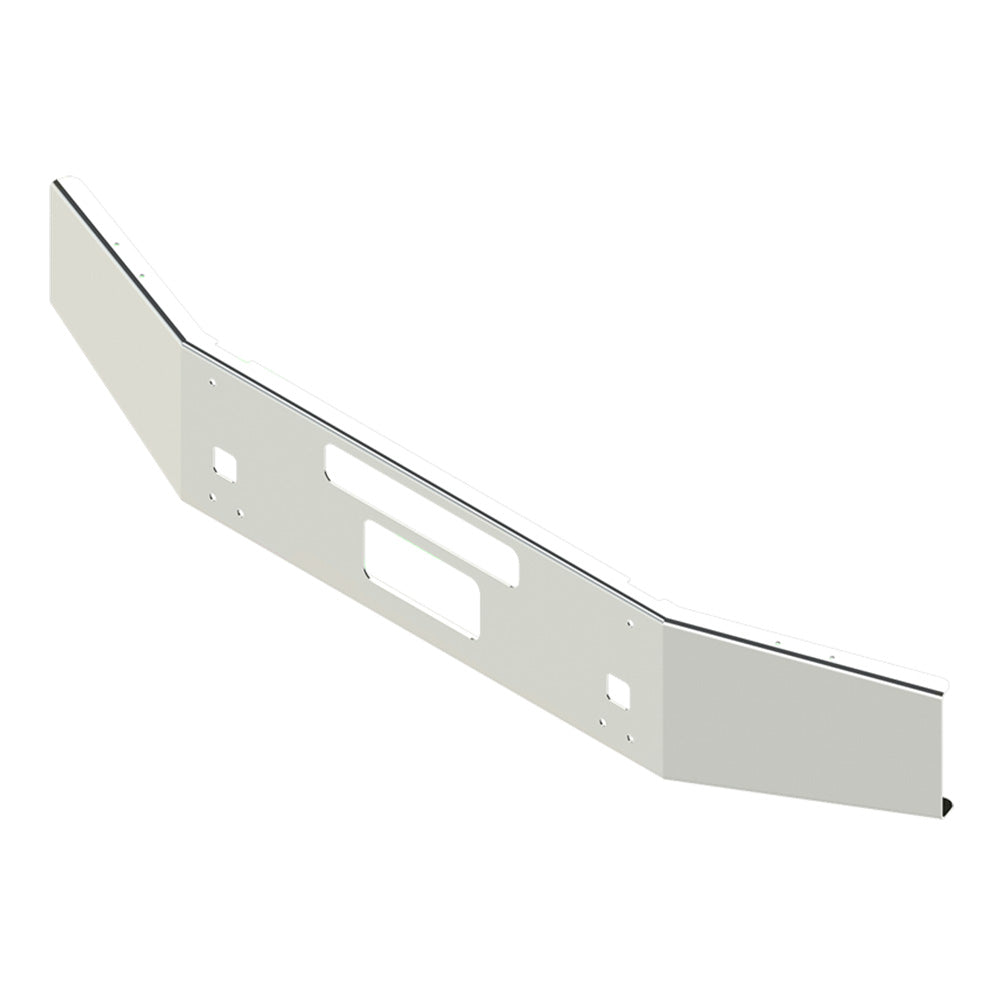Kenworth T800B, T880 14" Open-End Tapered Chrome Bumper