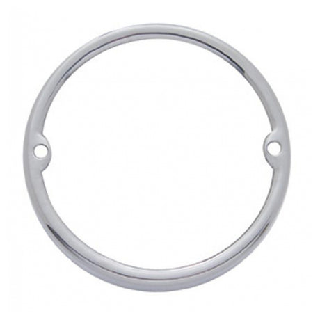 Stainless steel cab light bezel