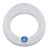 Speedometer/Tachometer Gauge Cover with Visor and Jewel for Freightliner, Peterbilt