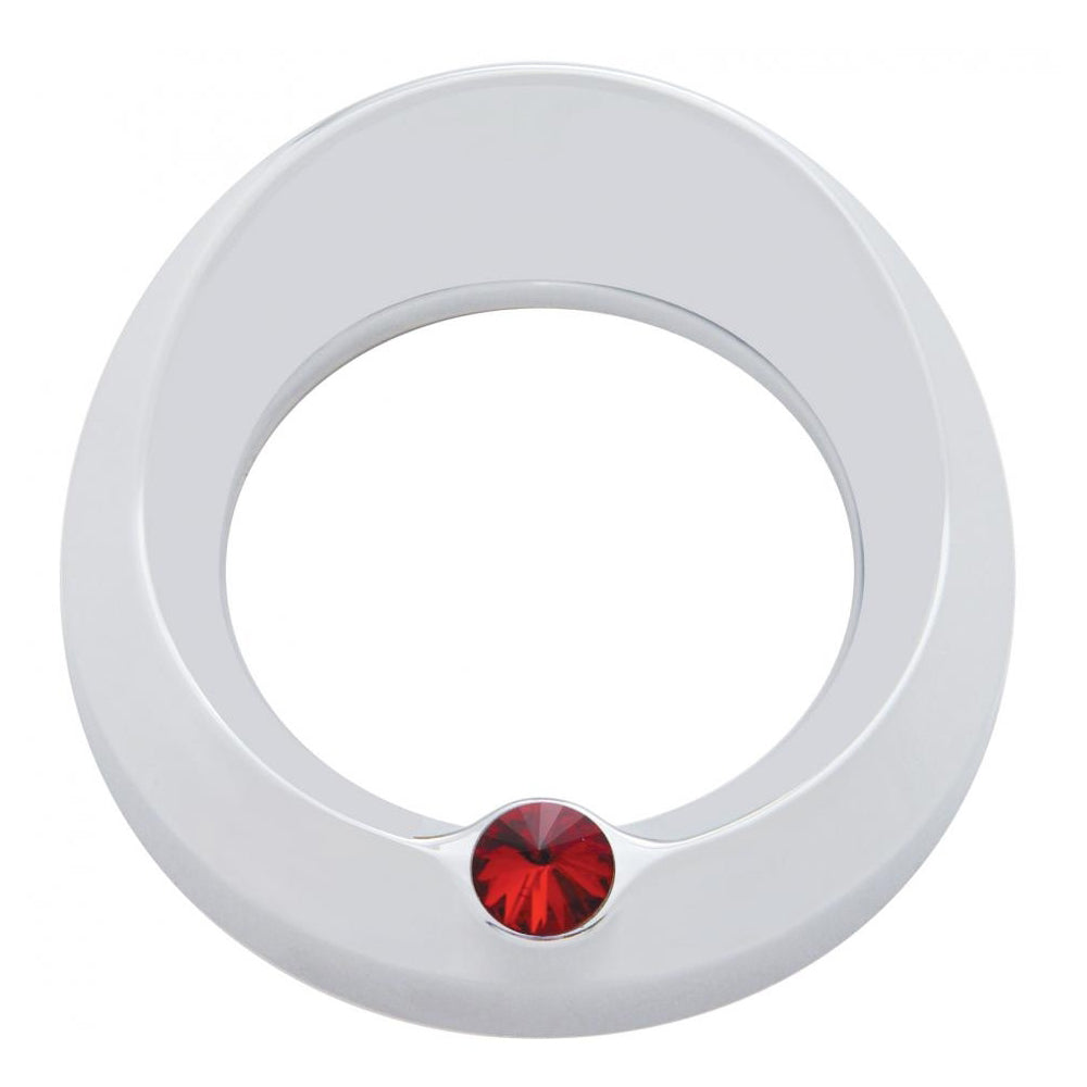 Speedometer/Tachometer Gauge Cover with Visor and Jewel for Freightliner, Peterbilt