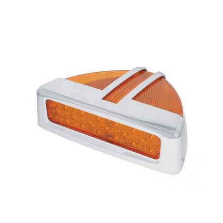 Close-up of Peterbilt low profile turn signal cover