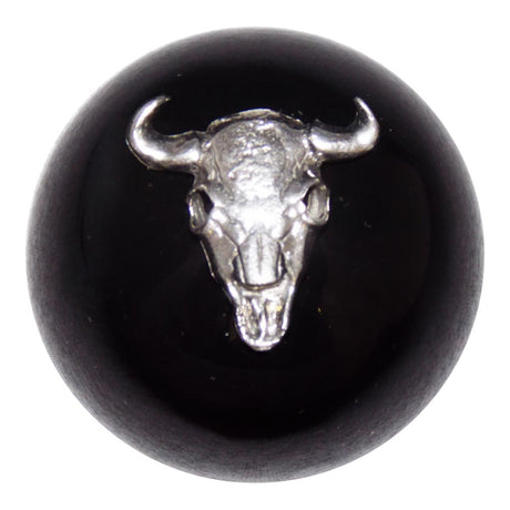 Cow skull air brake knob