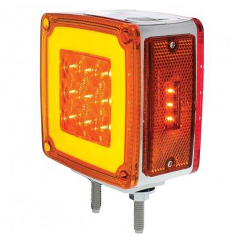 4" 28 LED Square Double Face GLO Light