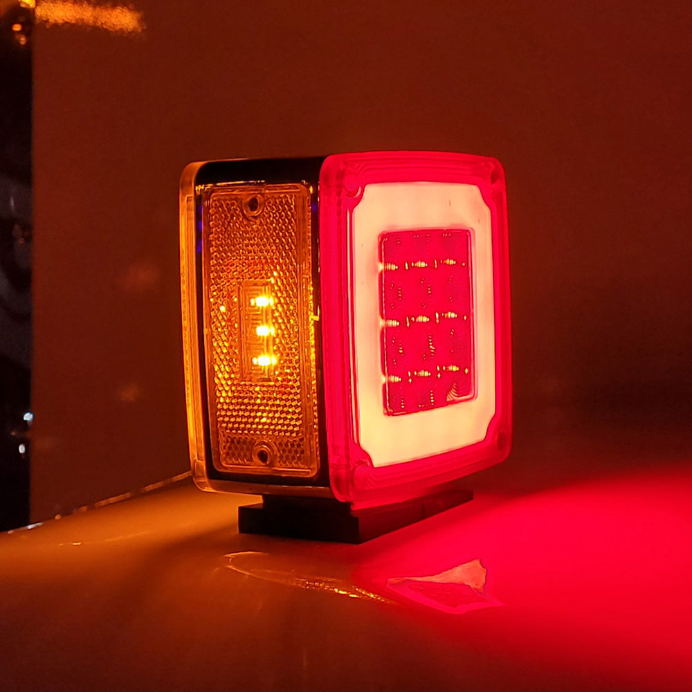 4" 28 LED Square Double Face GLO Light