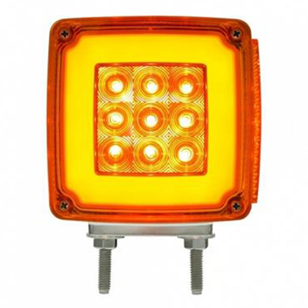 4" 28 LED Square Double Face GLO Light