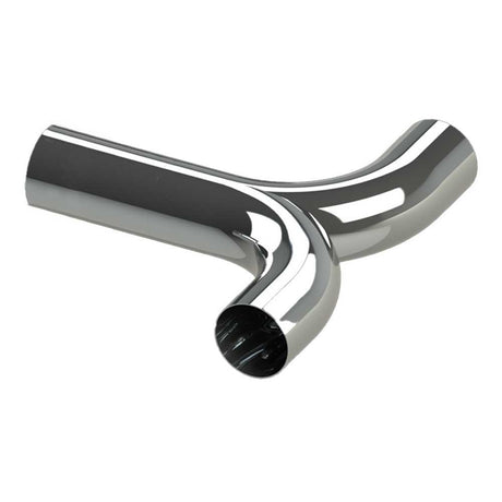 5" OD x 24"W chrome plated steel Y pipe