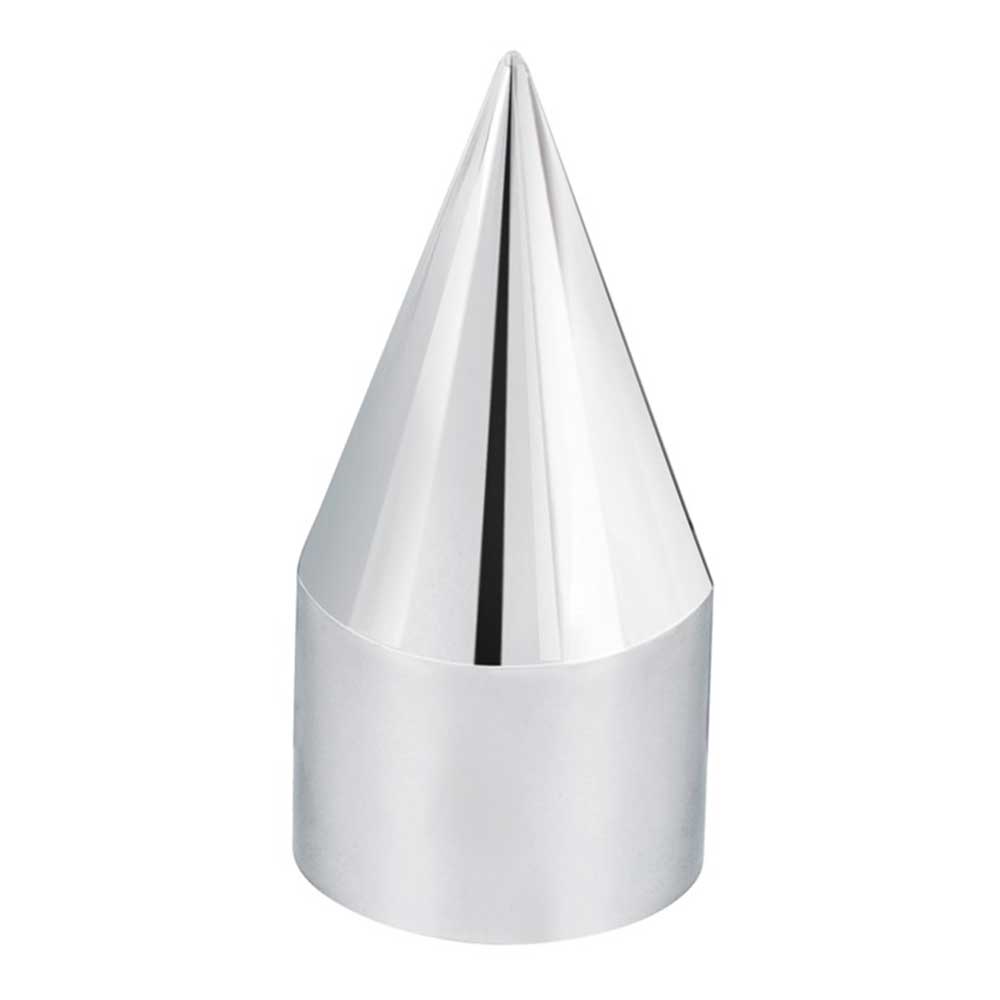 33mm x 4-1/8" Chrome Spike Nut Cover - Thread On