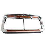 Dual Rectangular Headlight Bezel 50 Flatline LED Lights