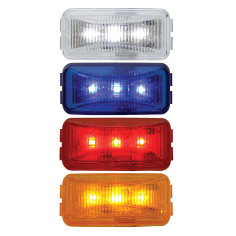 Small rectangular rail style LED marker light