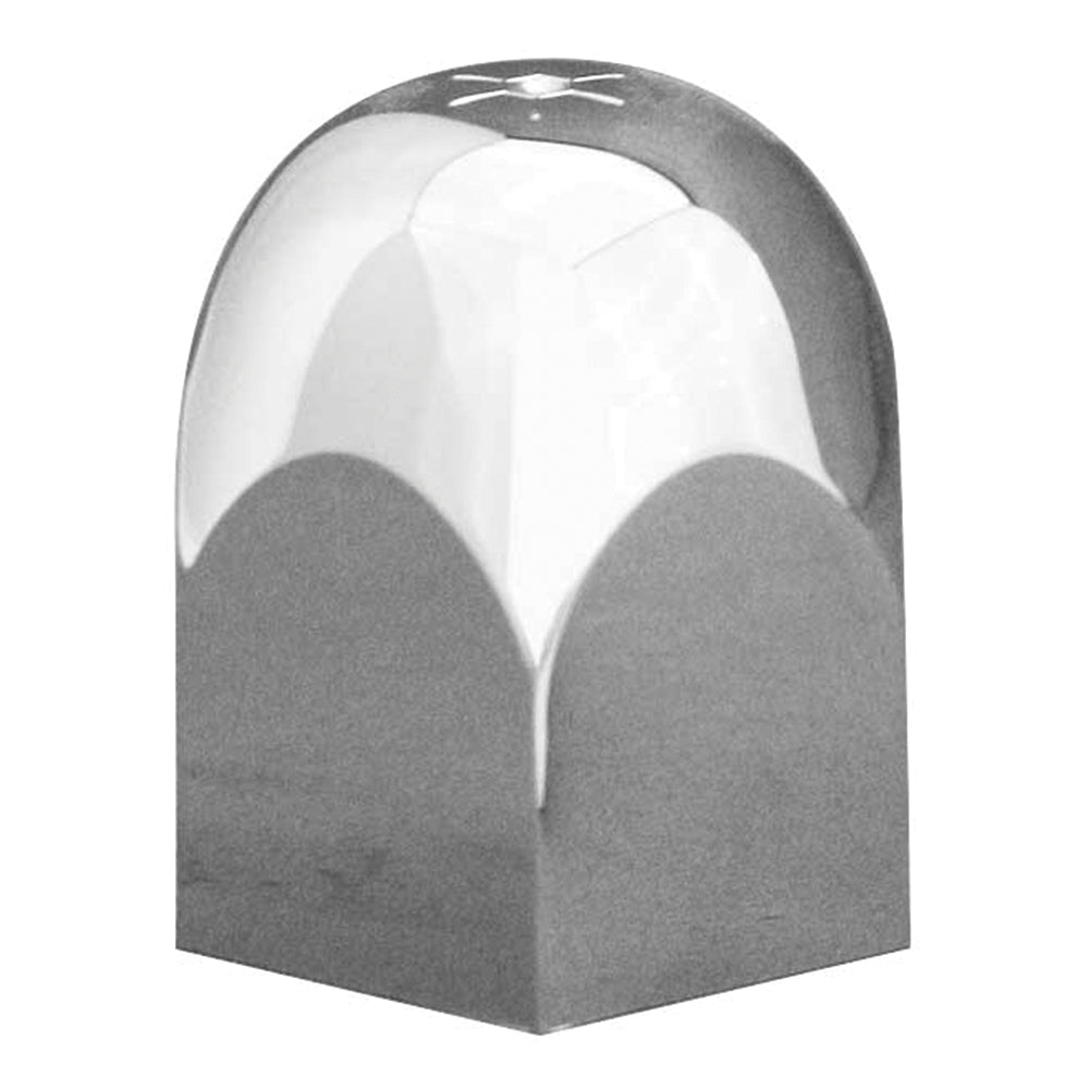 1-1/2" Alcoa Chrome Plastic Hex Nut Cover - Push On