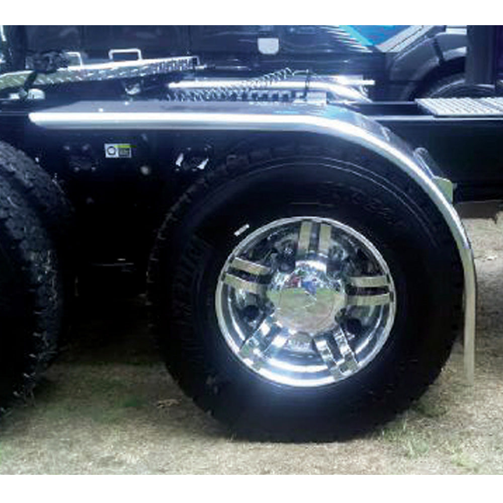 80" Stainless Steel Low Rider Half Fenders