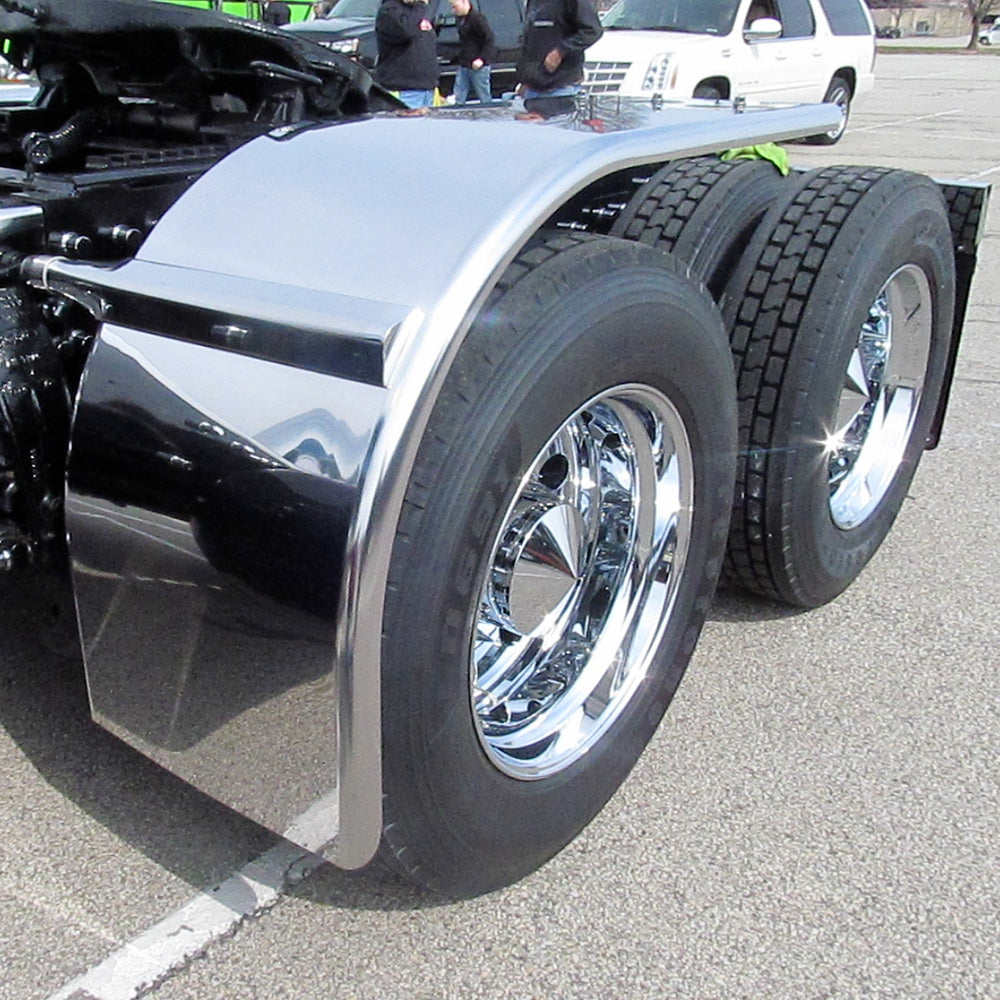 80" Stainless Steel Low Rider Half Fenders