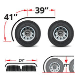 80" Stainless Steel Low Rider Half Fenders