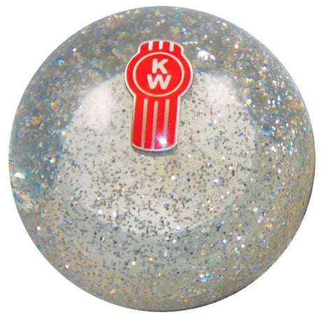 Glitter Kenworth air brake knob, close-up