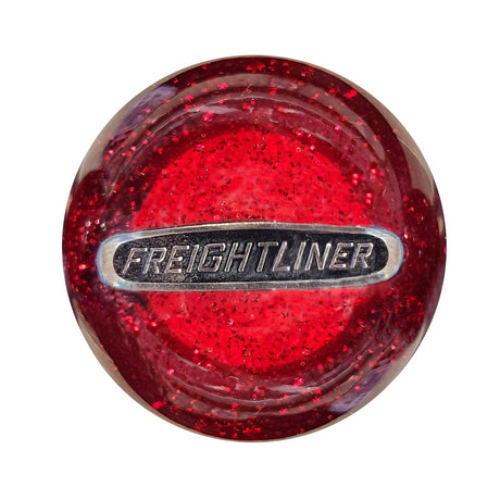 Red glitter Freightliner tractor/trailer brake knob