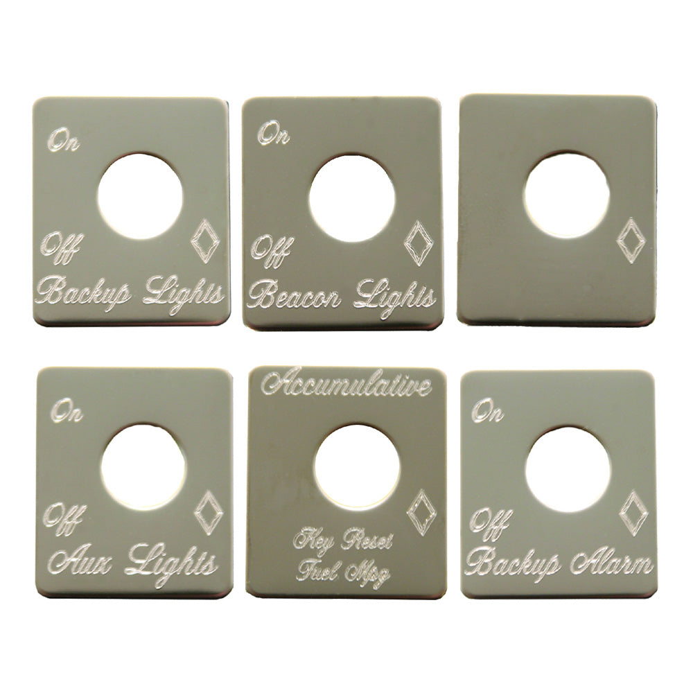 Peterbilt 359, 379 Toggle Switch Plates