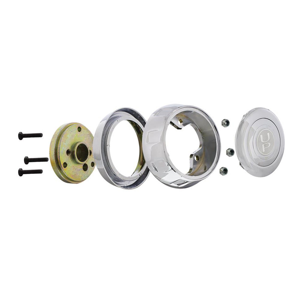Chrome Hub and Horn Assembly