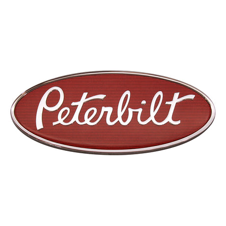 Peterbilt 8" chrome hood emblem for semi trucks