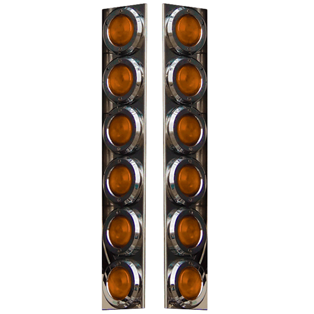 Peterbilt 15" Donaldson/Vortox Air Cleaner LED Light Bars