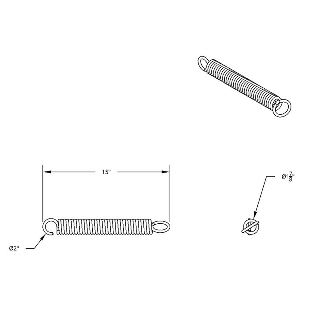 11" Mud Flap Hanger Replacement Spring