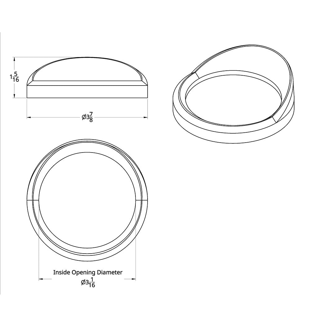 Freightliner Cascadia Speedo/Tach Gauge Bezel