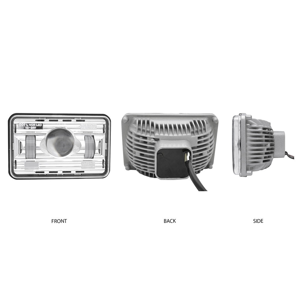 6" x 4" High Beam LED Projector Headlight