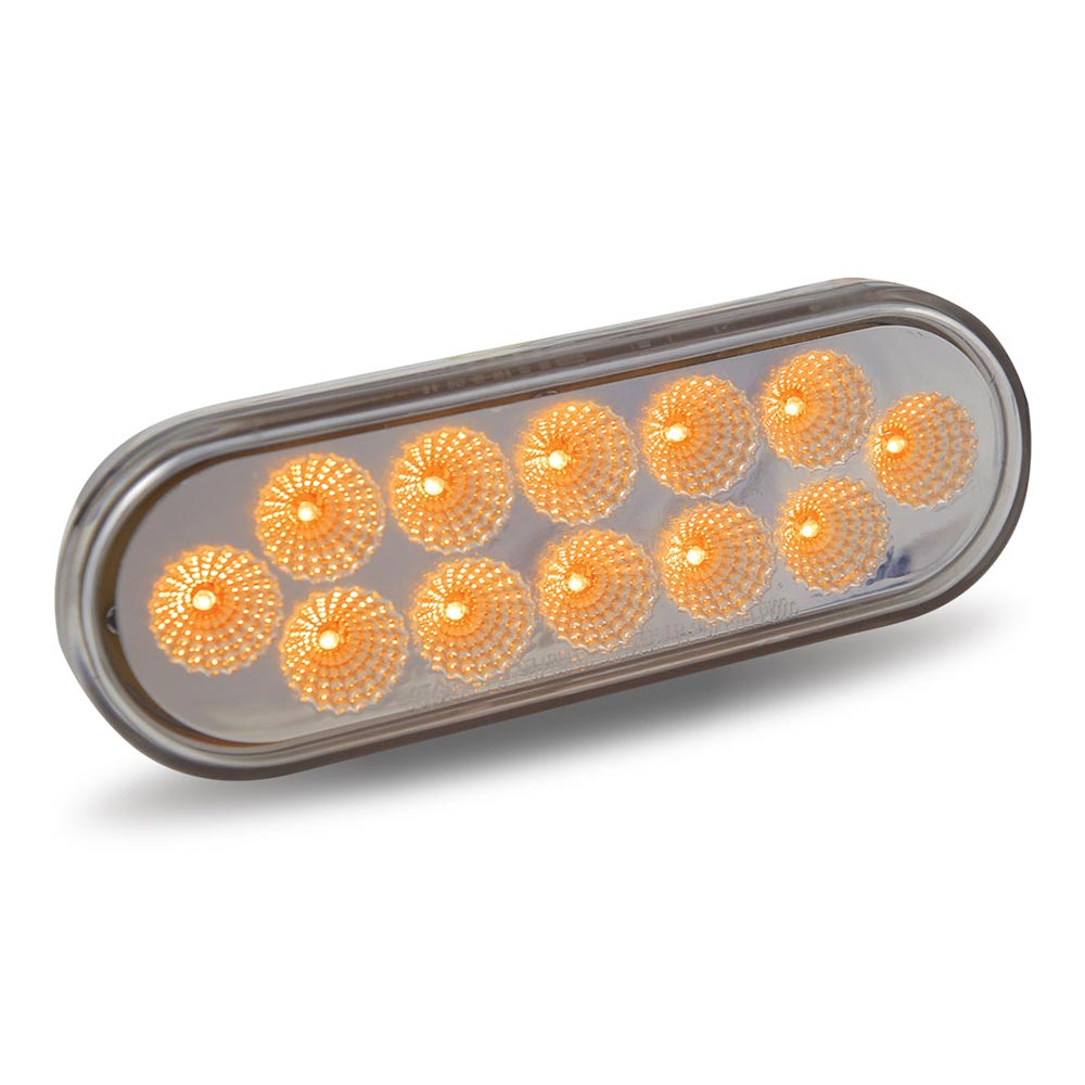 6" 12 LED Oval Dual Revolution Light