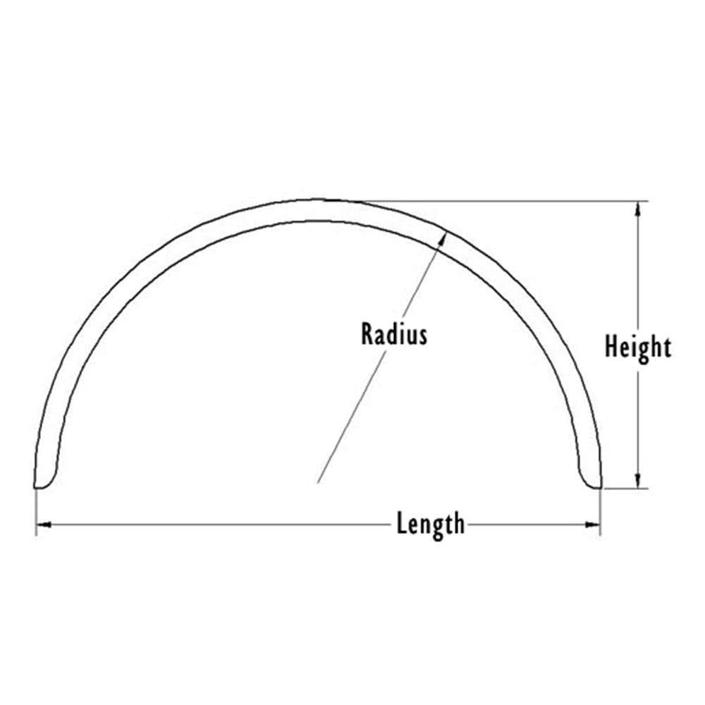 40" Aluminum Single Axle Fender for Pickup Trucks