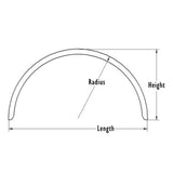 40" Aluminum Single Axle Fender for Pickup Trucks