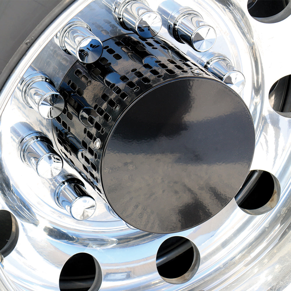 Gloss Black Stainless Steel Multi Fit Hub Cover
