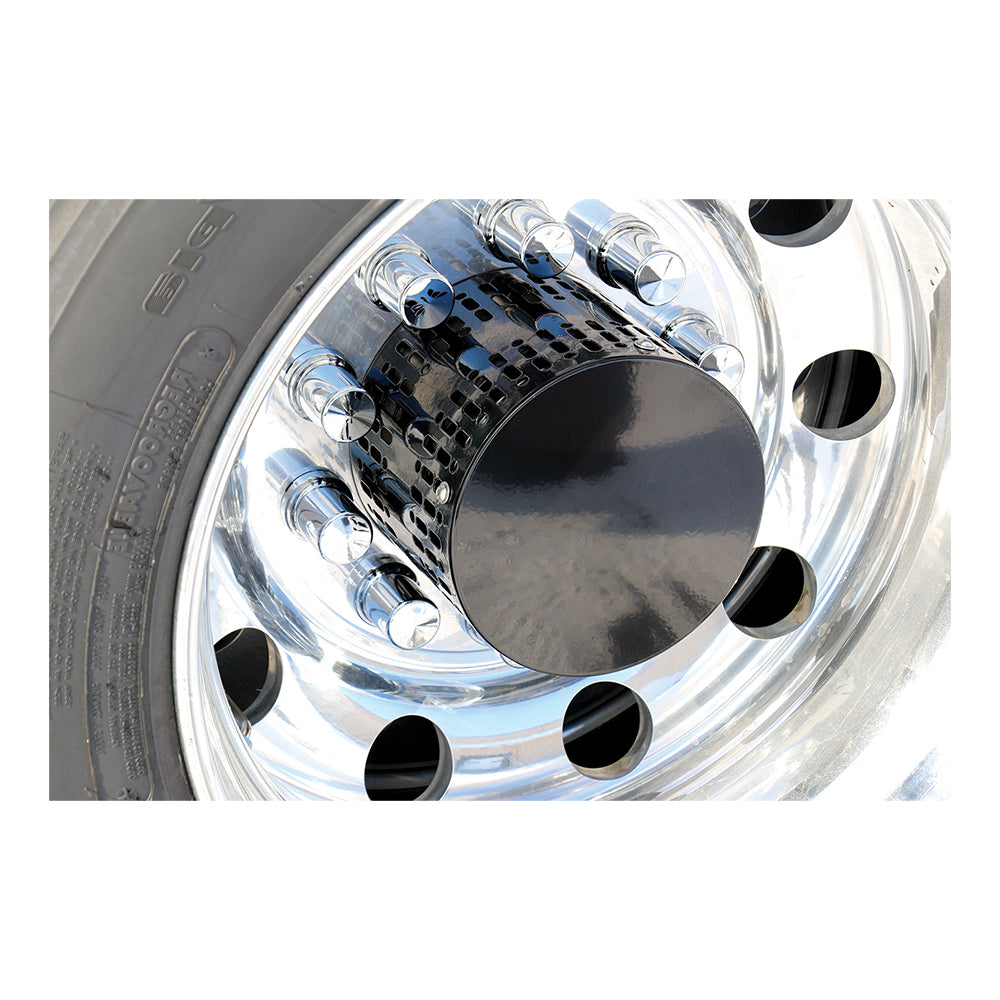 Gloss Black Stainless Steel Multi Fit Hub Cover