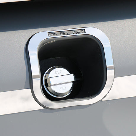 Peterbilt 579 DEF fill trim, close-up