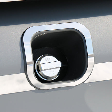 Close-up of Peterbilt 579 DEF fill trim