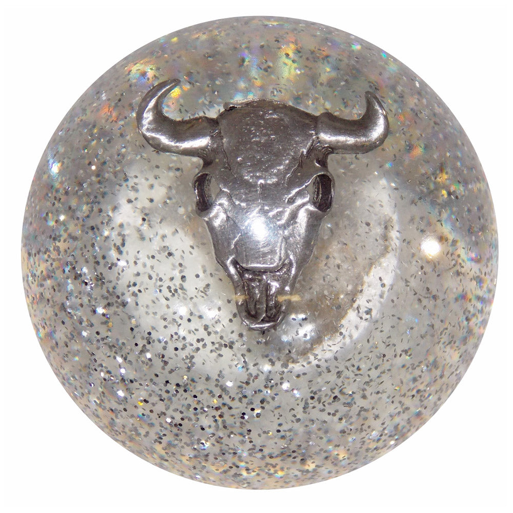 Cow Skull Glitter Shifter Knob