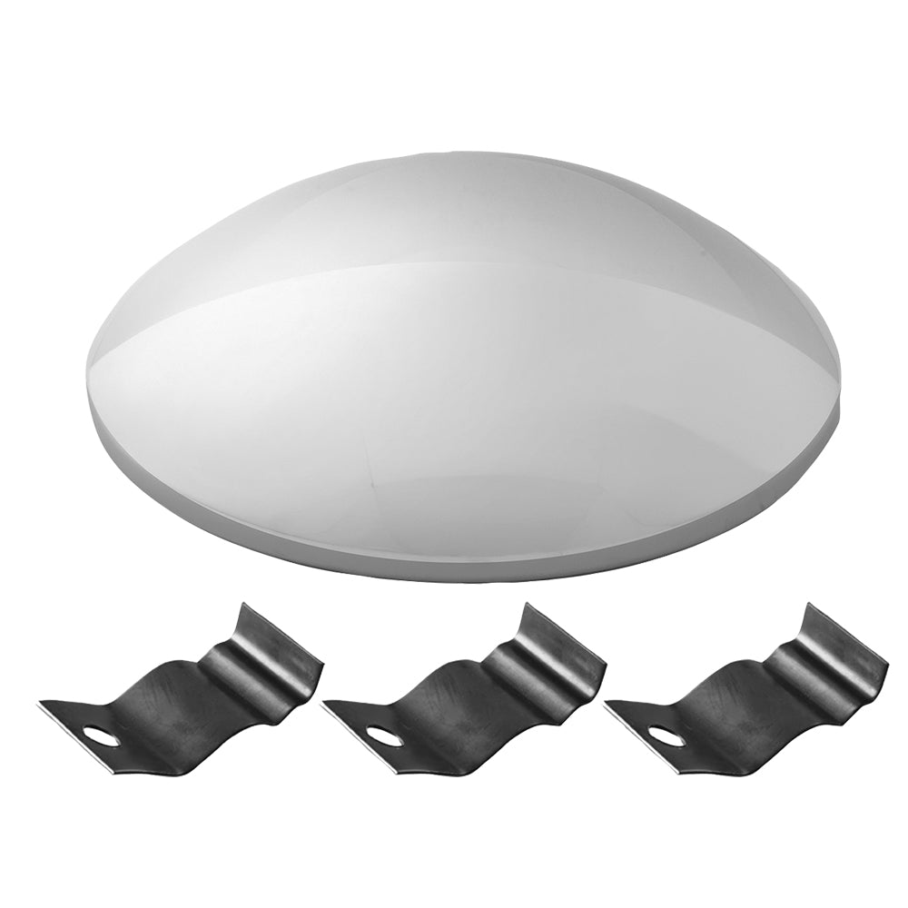 Stainless Steel Trailer Hubcap with Clips